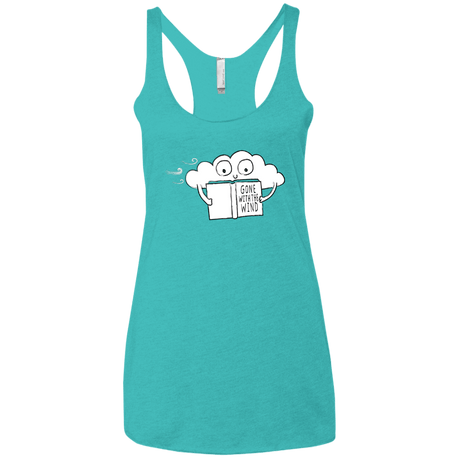 T-Shirts Tahiti Blue / X-Small Gone with the Wind Women's Triblend Racerback Tank