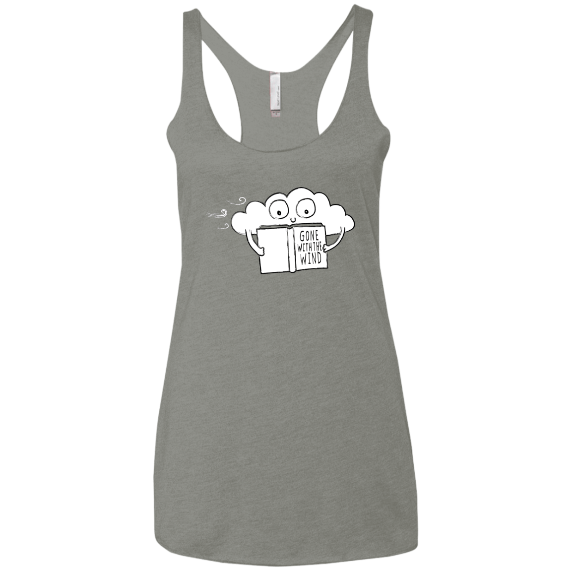 T-Shirts Venetian Grey / X-Small Gone with the Wind Women's Triblend Racerback Tank