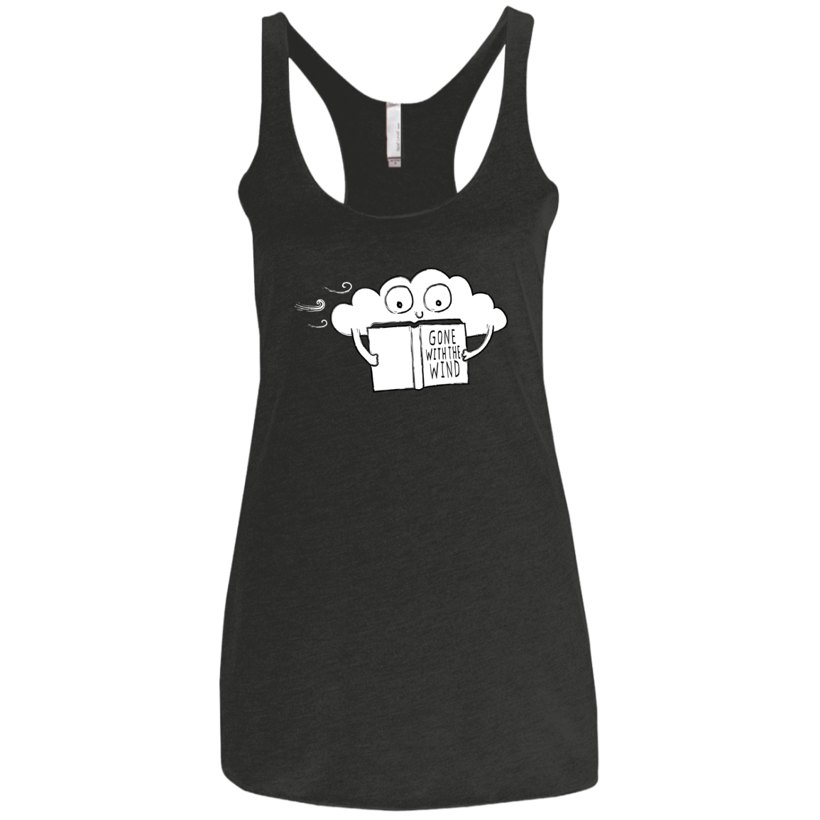T-Shirts Vintage Black / X-Small Gone with the Wind Women's Triblend Racerback Tank