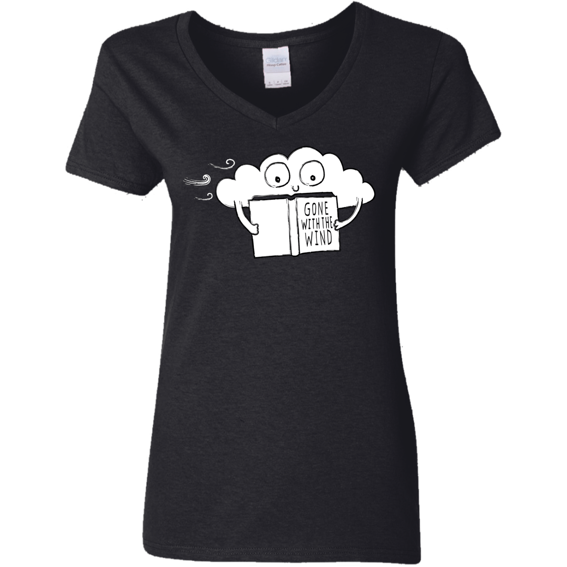 T-Shirts Black / S Gone with the Wind Women's V-Neck T-Shirt