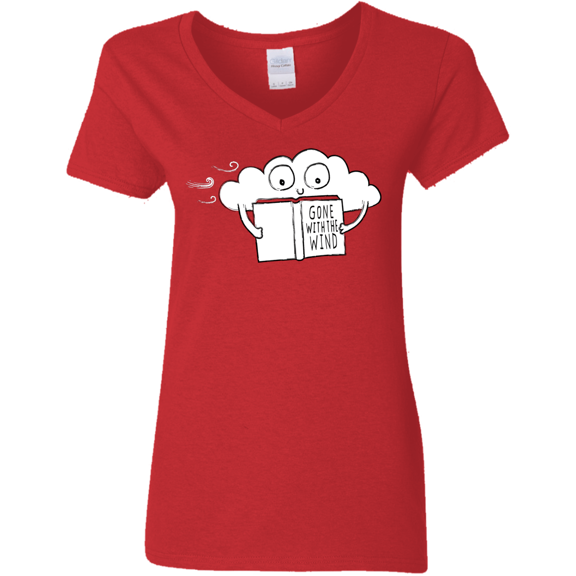 T-Shirts Red / S Gone with the Wind Women's V-Neck T-Shirt