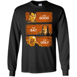 T-Shirts Black / S Good, Bat, Ugly Men's Long Sleeve T-Shirt