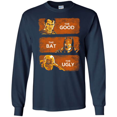 T-Shirts Navy / S Good, Bat, Ugly Men's Long Sleeve T-Shirt