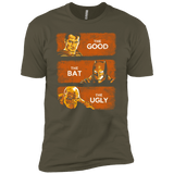 T-Shirts Military Green / X-Small Good, Bat, Ugly Men's Premium T-Shirt