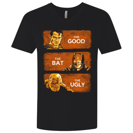 T-Shirts Black / X-Small Good, Bat, Ugly Men's Premium V-Neck