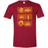 T-Shirts Cardinal Red / S Good, Bat, Ugly Men's Semi-Fitted Softstyle