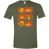 T-Shirts Military Green / S Good, Bat, Ugly Men's Semi-Fitted Softstyle
