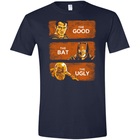 T-Shirts Navy / X-Small Good, Bat, Ugly Men's Semi-Fitted Softstyle