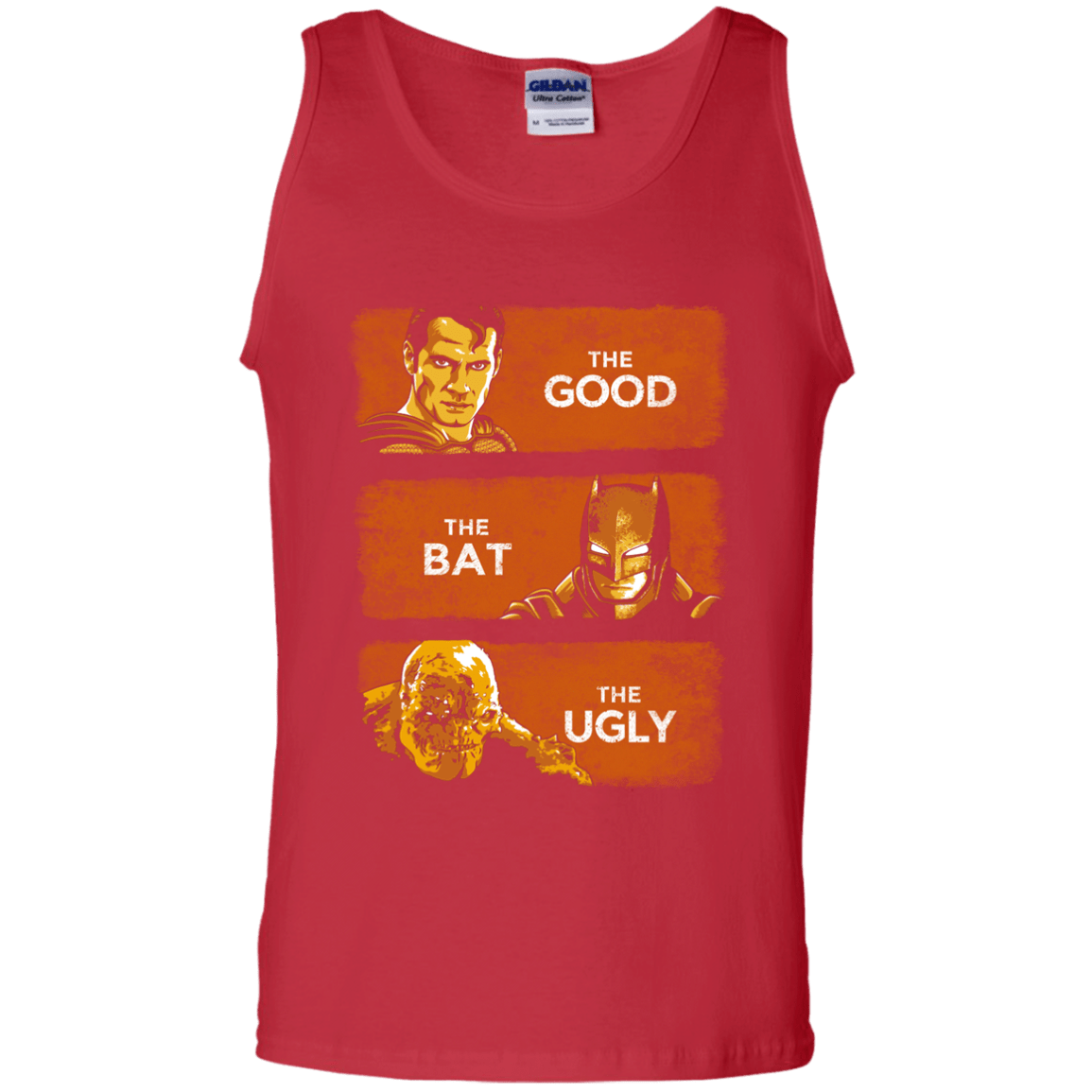 T-Shirts Red / S Good, Bat, Ugly Men's Tank Top