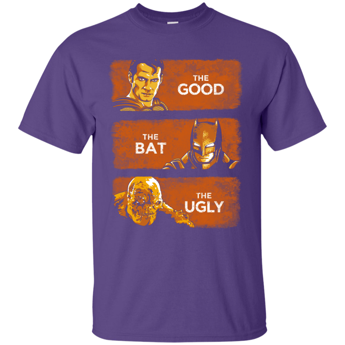 T-Shirts Purple / S Good, Bat, Ugly T-Shirt