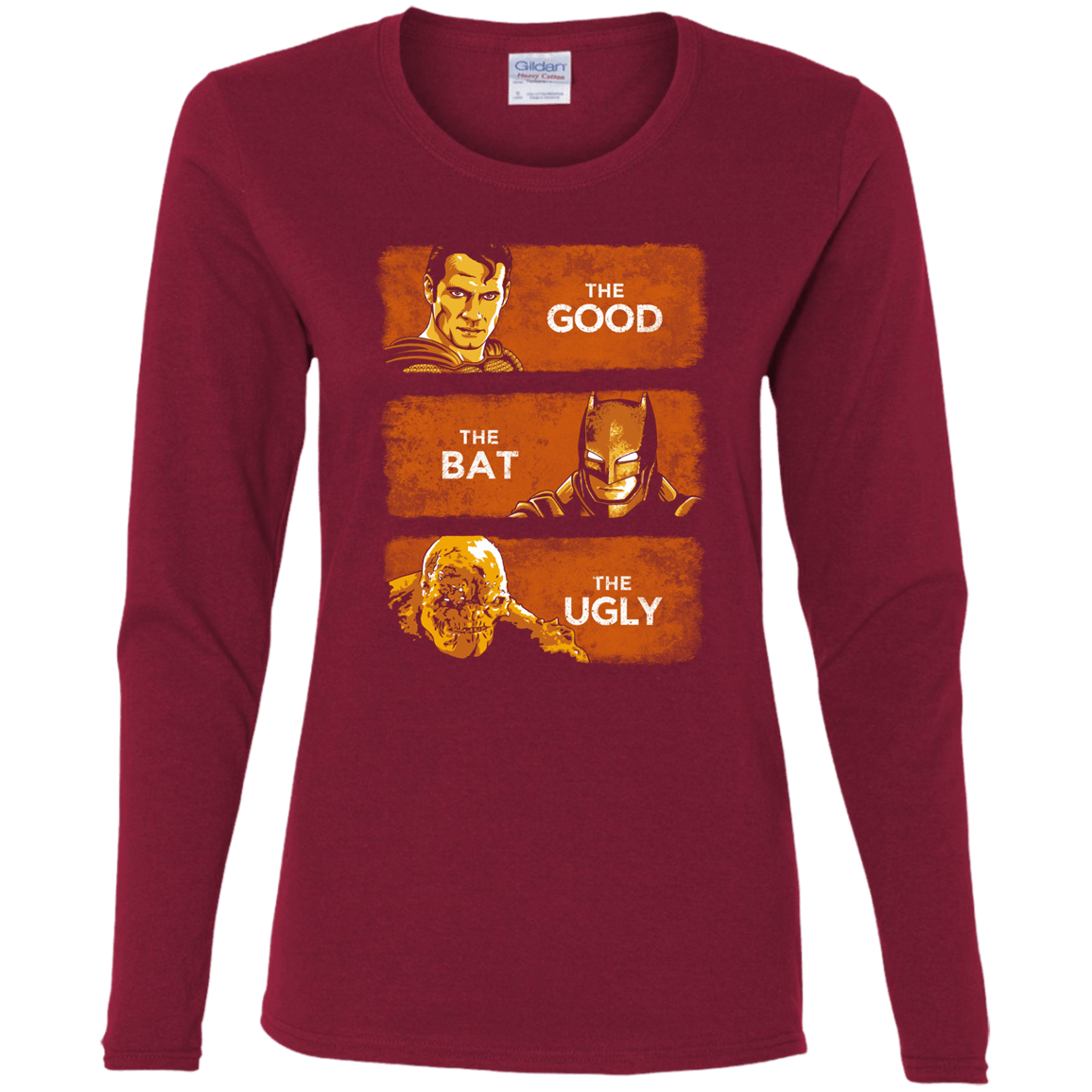 T-Shirts Cardinal / S Good, Bat, Ugly Women's Long Sleeve T-Shirt