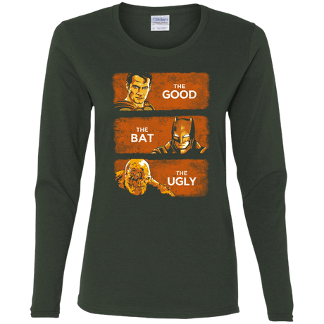 T-Shirts Forest / S Good, Bat, Ugly Women's Long Sleeve T-Shirt