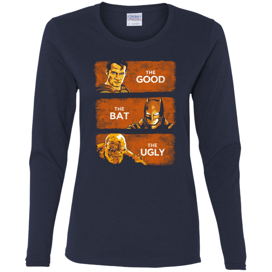 T-Shirts Navy / S Good, Bat, Ugly Women's Long Sleeve T-Shirt