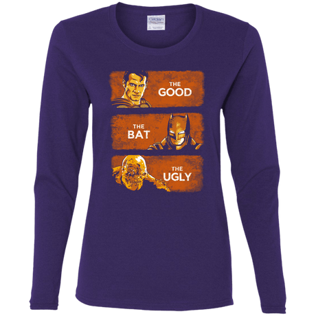 T-Shirts Purple / S Good, Bat, Ugly Women's Long Sleeve T-Shirt