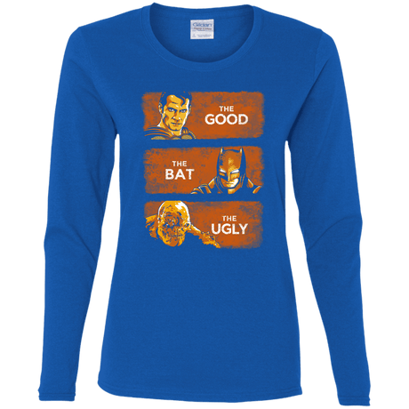 T-Shirts Royal / S Good, Bat, Ugly Women's Long Sleeve T-Shirt