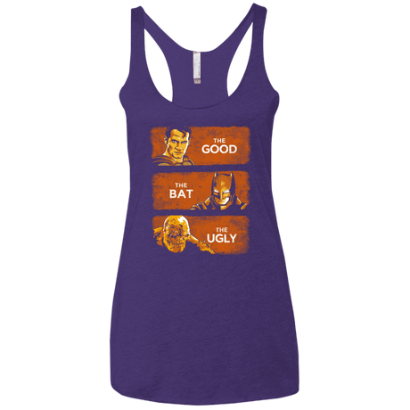 T-Shirts Purple Rush / X-Small Good, Bat, Ugly Women's Triblend Racerback Tank