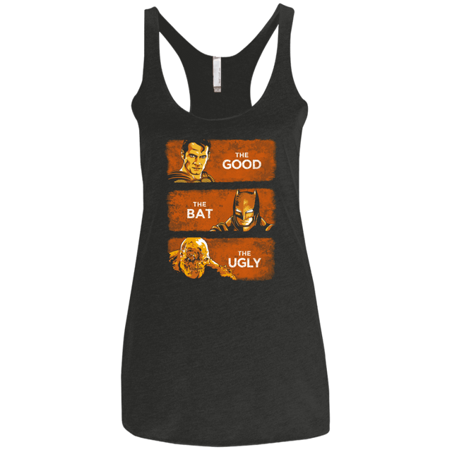 T-Shirts Vintage Black / X-Small Good, Bat, Ugly Women's Triblend Racerback Tank