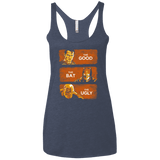 T-Shirts Vintage Navy / X-Small Good, Bat, Ugly Women's Triblend Racerback Tank