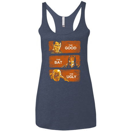 T-Shirts Vintage Navy / X-Small Good, Bat, Ugly Women's Triblend Racerback Tank