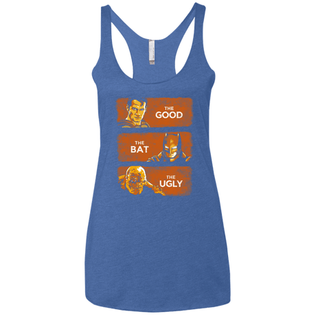 T-Shirts Vintage Royal / X-Small Good, Bat, Ugly Women's Triblend Racerback Tank