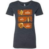 T-Shirts Vintage Navy / S Good, Bat, Ugly Women's Triblend T-Shirt
