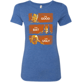 T-Shirts Vintage Royal / S Good, Bat, Ugly Women's Triblend T-Shirt