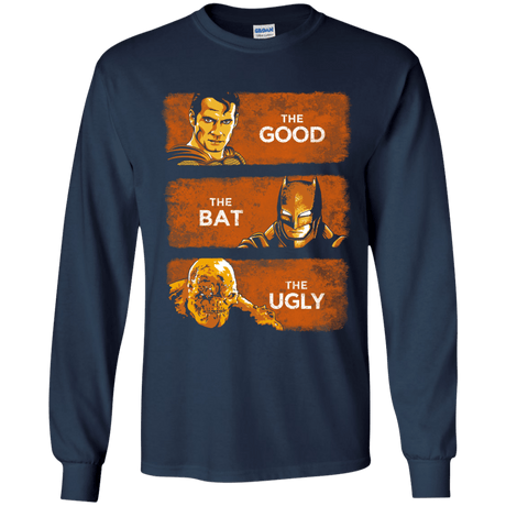 T-Shirts Navy / YS Good, Bat, Ugly Youth Long Sleeve T-Shirt