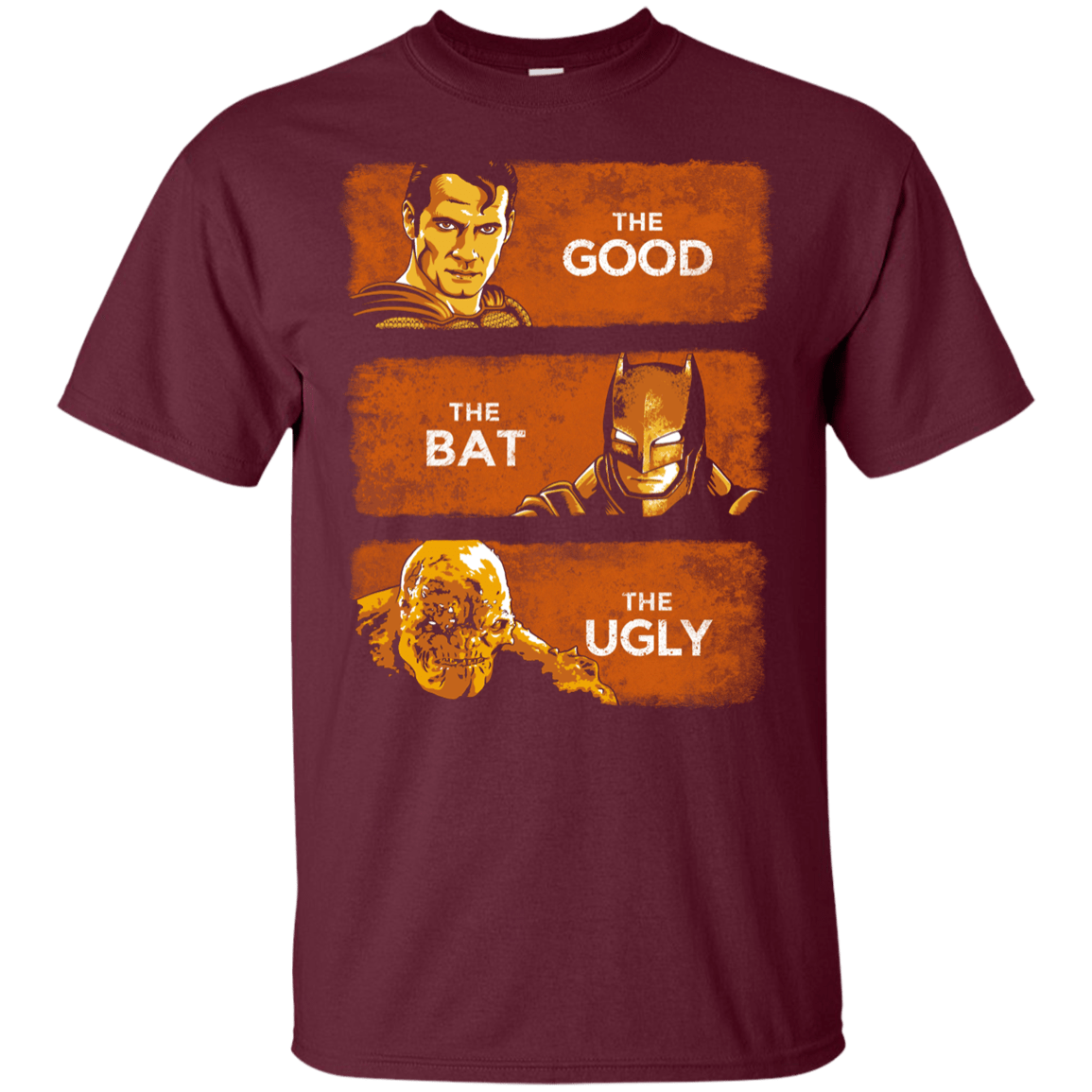 T-Shirts Maroon / YXS Good, Bat, Ugly Youth T-Shirt