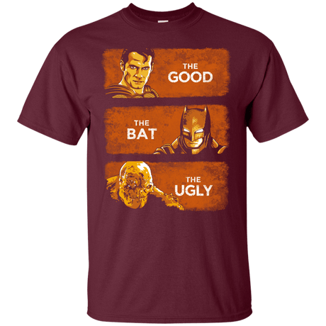 T-Shirts Maroon / YXS Good, Bat, Ugly Youth T-Shirt