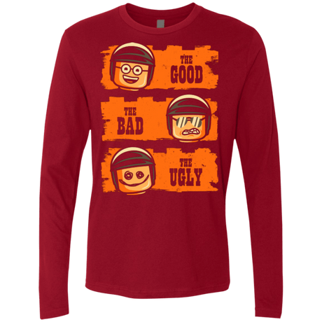 T-Shirts Cardinal / Small GOOD COP BAD COP UGLY COP Men's Premium Long Sleeve