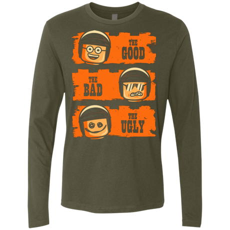 T-Shirts Military Green / Small GOOD COP BAD COP UGLY COP Men's Premium Long Sleeve