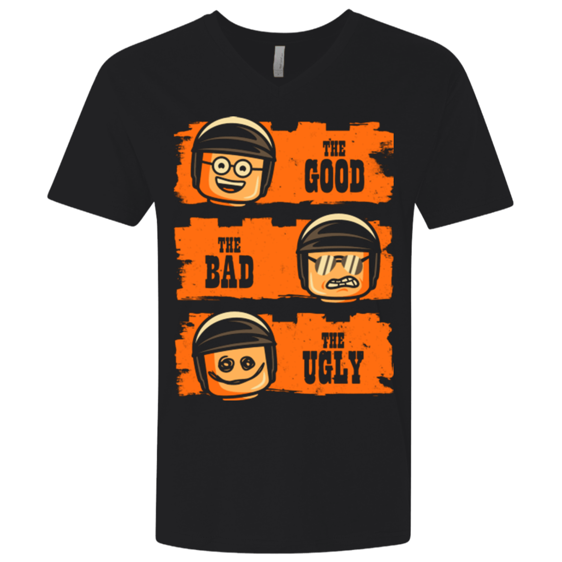 T-Shirts Black / X-Small GOOD COP BAD COP UGLY COP Men's Premium V-Neck