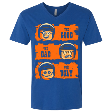T-Shirts Royal / X-Small GOOD COP BAD COP UGLY COP Men's Premium V-Neck