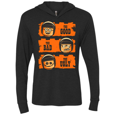 T-Shirts Vintage Black / X-Small GOOD COP BAD COP UGLY COP Triblend Long Sleeve Hoodie Tee