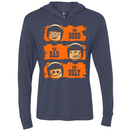 T-Shirts Vintage Navy / X-Small GOOD COP BAD COP UGLY COP Triblend Long Sleeve Hoodie Tee