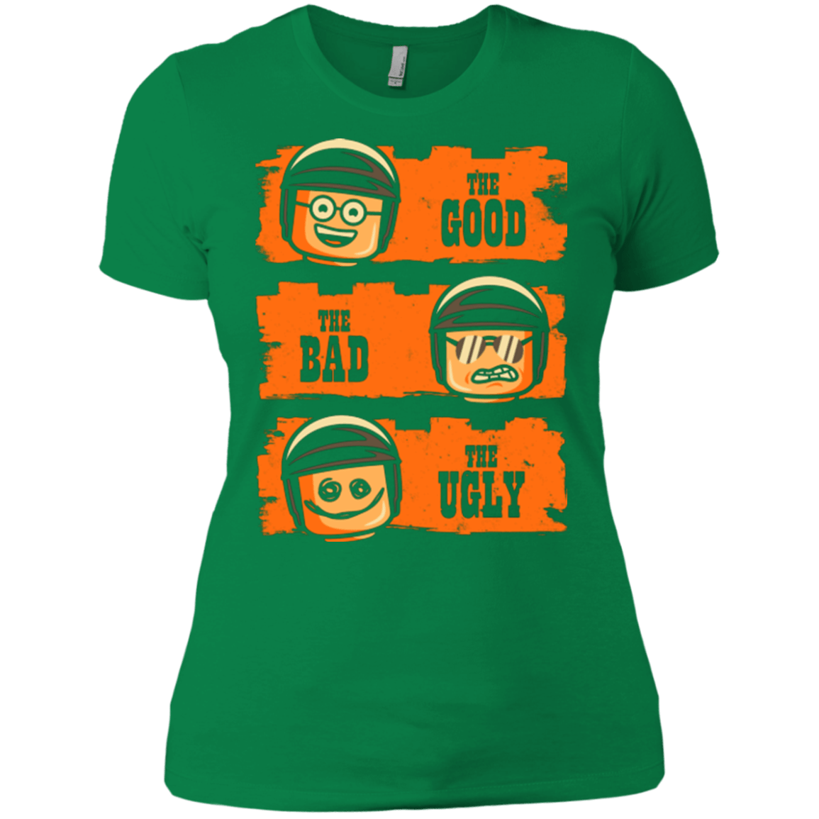 T-Shirts Kelly Green / X-Small GOOD COP BAD COP UGLY COP Women's Premium T-Shirt