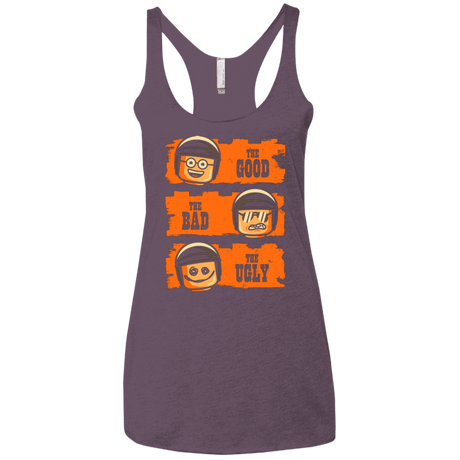 T-Shirts Vintage Purple / X-Small GOOD COP BAD COP UGLY COP Women's Triblend Racerback Tank
