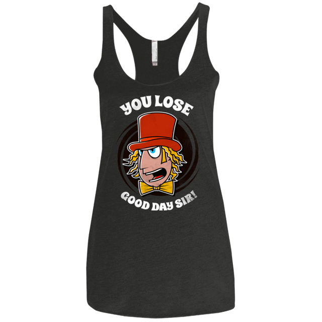 T-Shirts Vintage Black / X-Small Good Day Sir Women's Triblend Racerback Tank