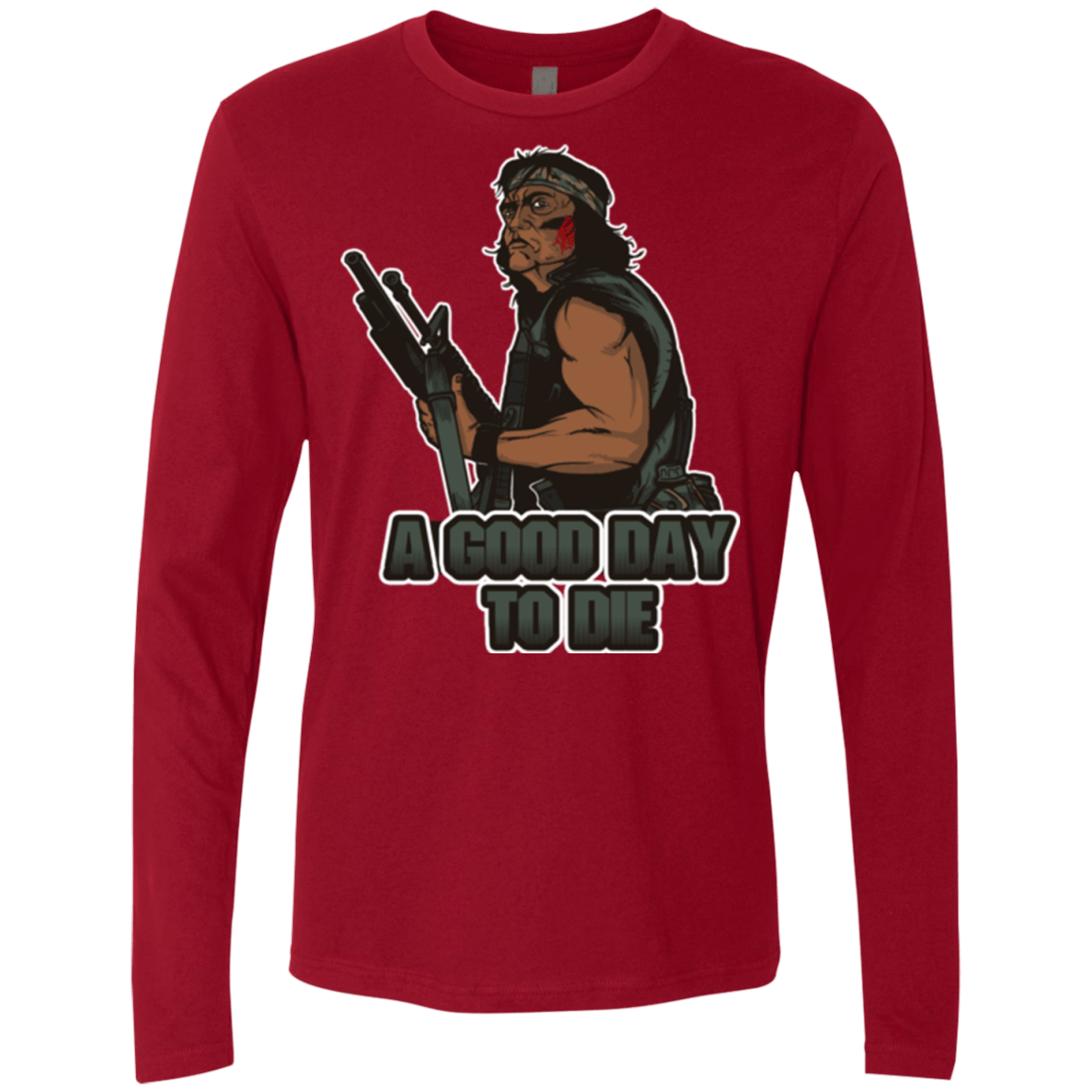 T-Shirts Cardinal / Small Good Day To Die Men's Premium Long Sleeve