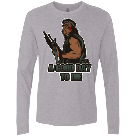 T-Shirts Heather Grey / Small Good Day To Die Men's Premium Long Sleeve