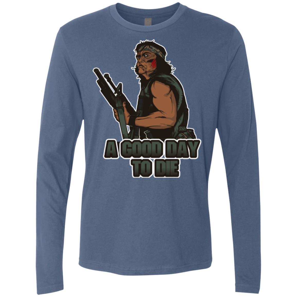T-Shirts Indigo / Small Good Day To Die Men's Premium Long Sleeve