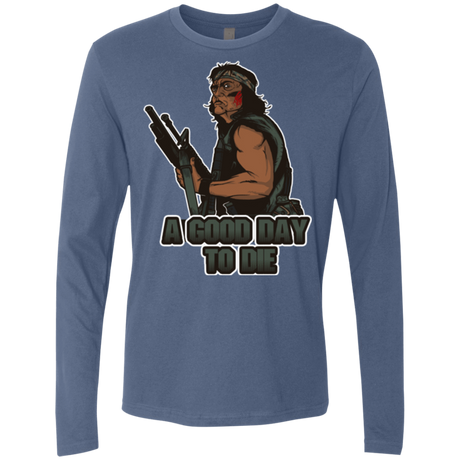 T-Shirts Indigo / Small Good Day To Die Men's Premium Long Sleeve