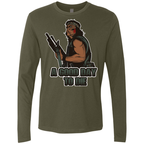 T-Shirts Military Green / Small Good Day To Die Men's Premium Long Sleeve