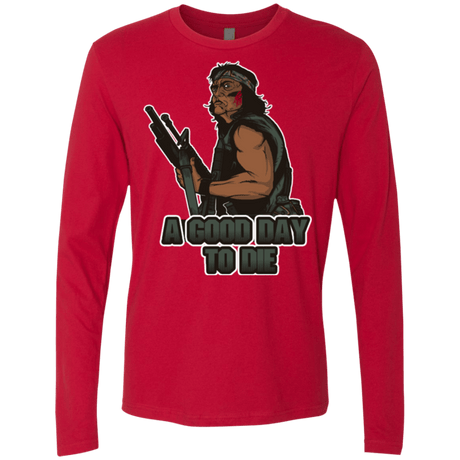 T-Shirts Red / Small Good Day To Die Men's Premium Long Sleeve