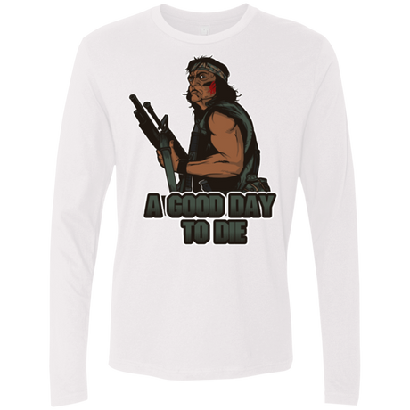 T-Shirts White / Small Good Day To Die Men's Premium Long Sleeve