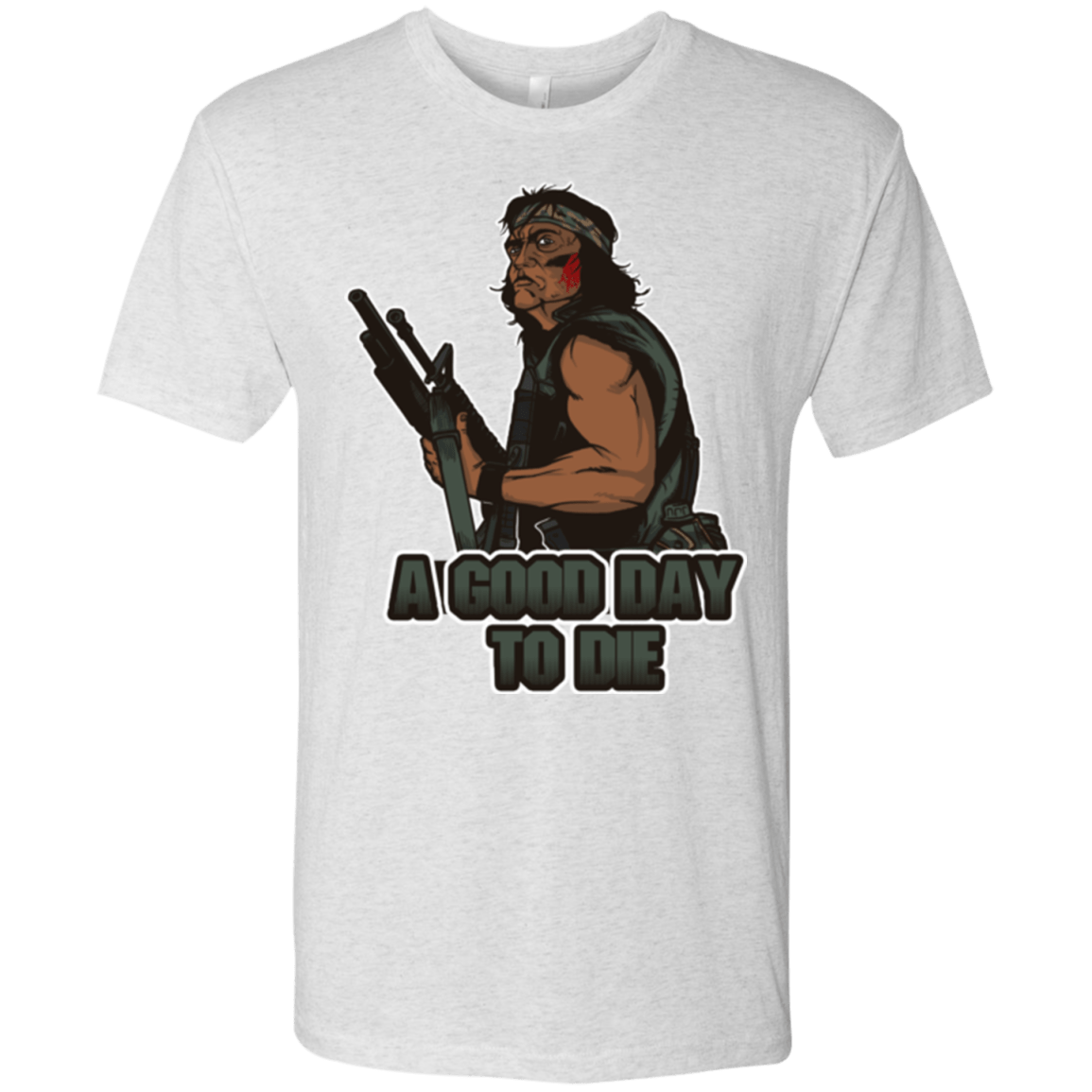 T-Shirts Heather White / Small Good Day To Die Men's Triblend T-Shirt