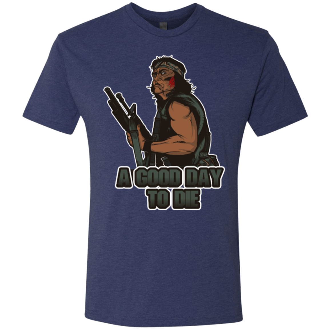 T-Shirts Vintage Navy / Small Good Day To Die Men's Triblend T-Shirt