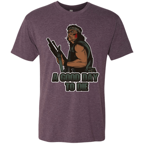 T-Shirts Vintage Purple / Small Good Day To Die Men's Triblend T-Shirt