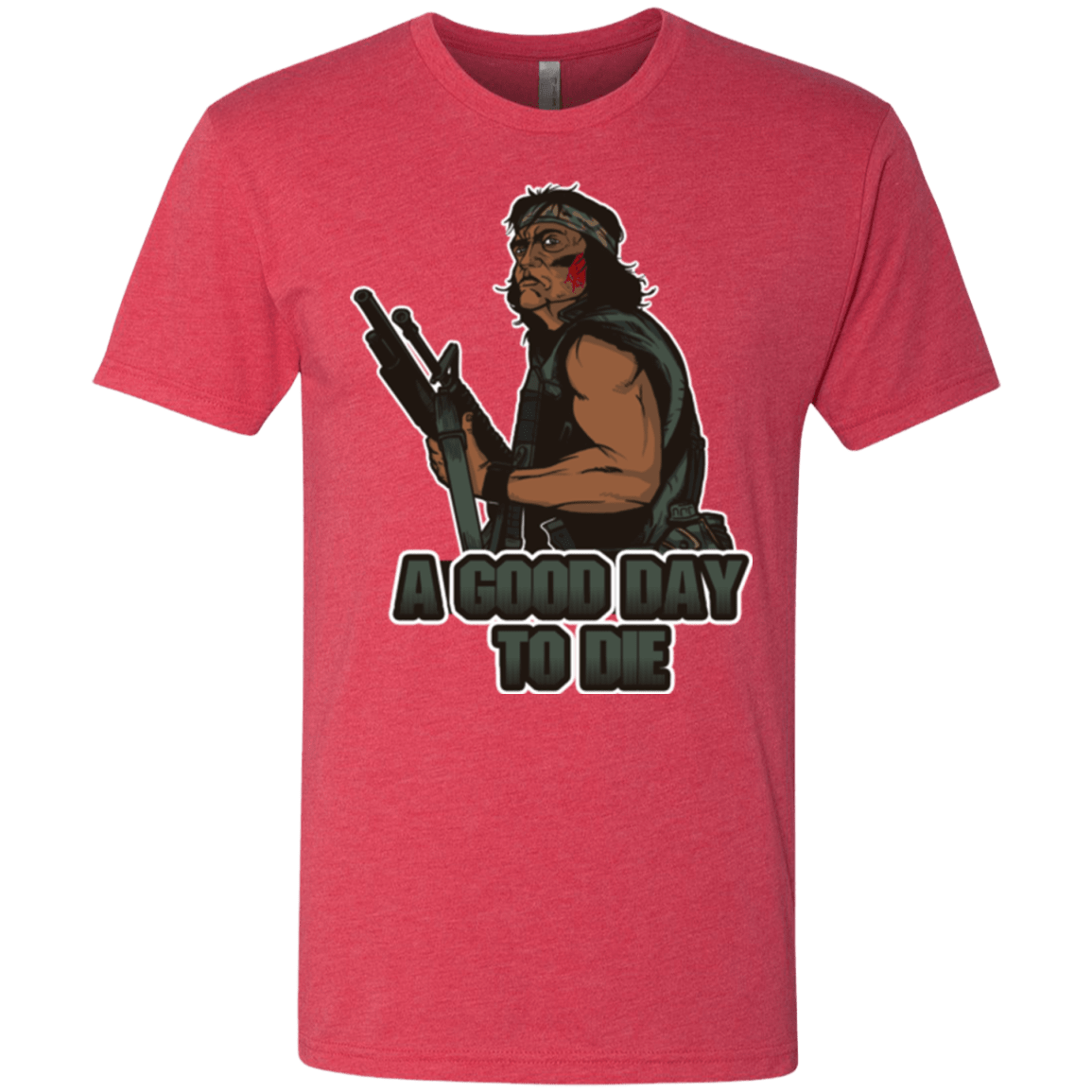 T-Shirts Vintage Red / Small Good Day To Die Men's Triblend T-Shirt