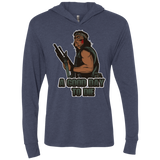 T-Shirts Vintage Navy / X-Small Good Day To Die Triblend Long Sleeve Hoodie Tee